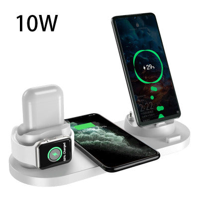 6 In 1 Magnetic Multi function Wireless Charger - 10W